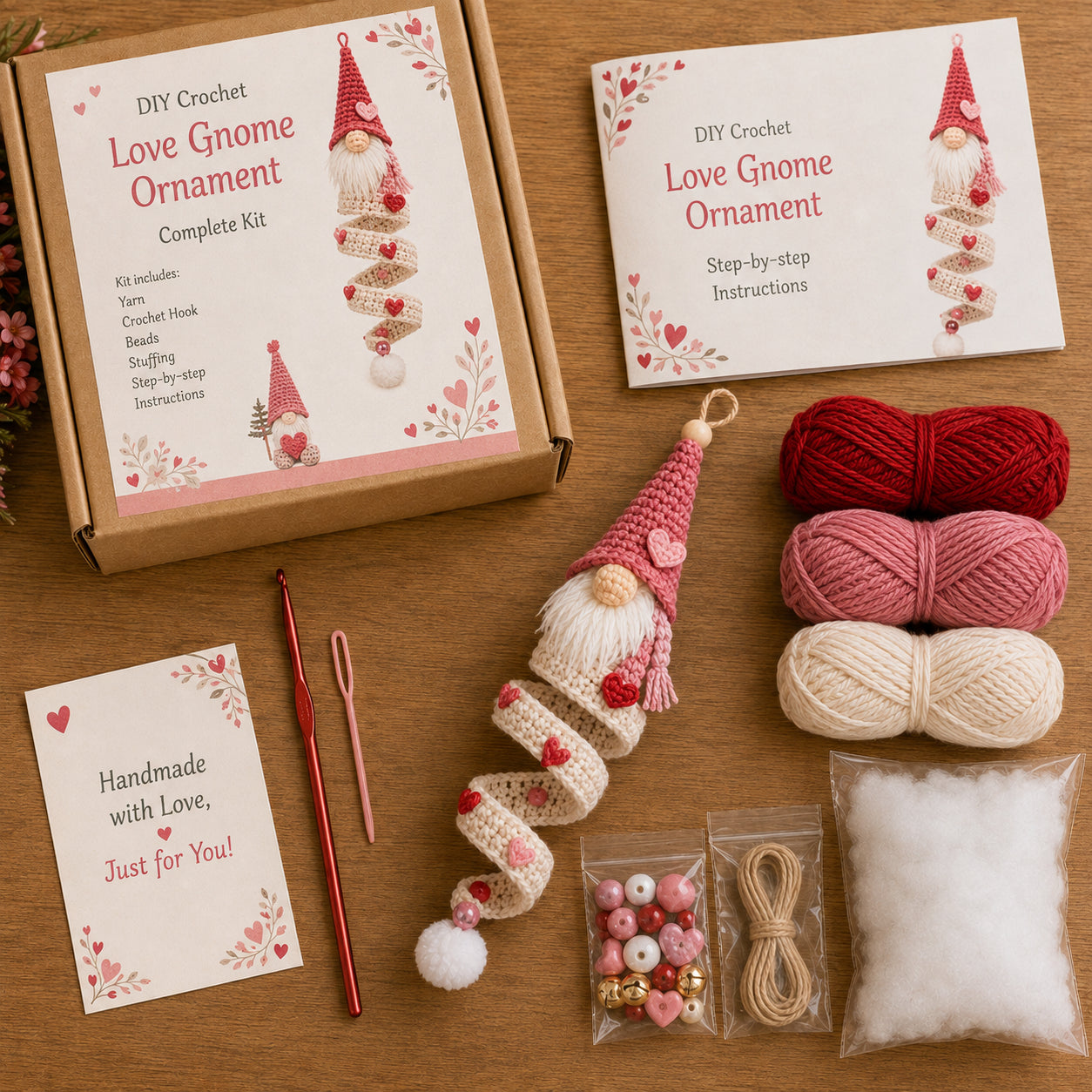 🔥49% OFF🎄 DIY Crochet Gnome Ornament Collection📦Limited Stock🎁