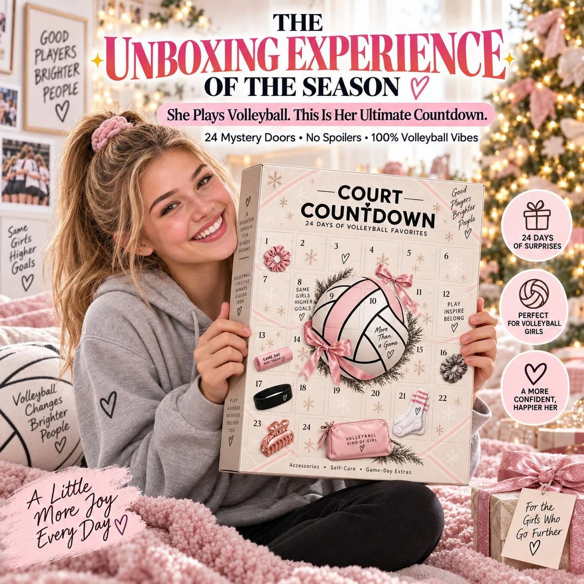 ⏳ Last Day 49% OFF – 🏐 2026 Volleyball Advent Calendar | 24 Mystery Doors with Sporty Surprises for Players & Volleyball Fans 🎁