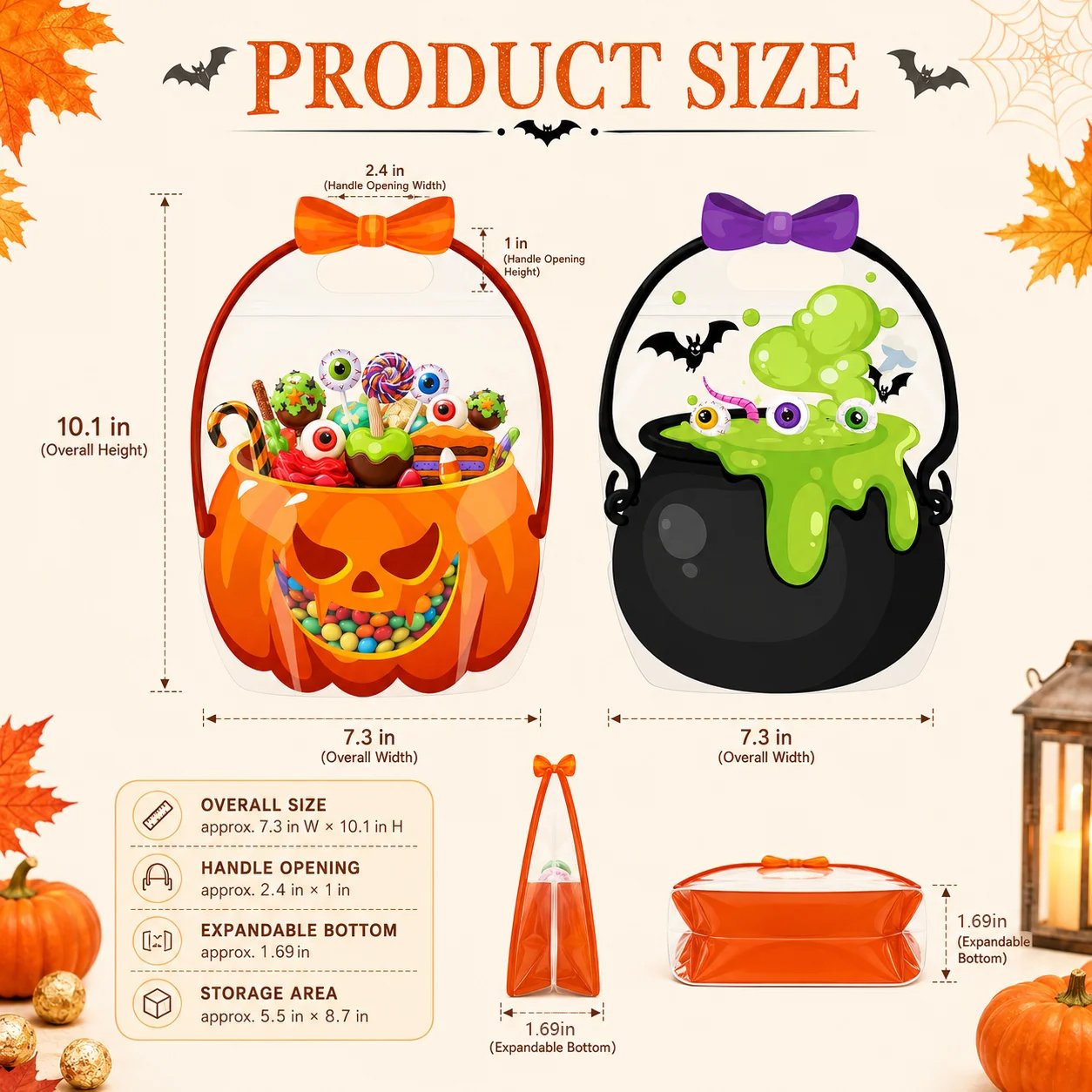 🔥Last Day 50% OFF - 🎃Halloween Plastic Goodie Bags