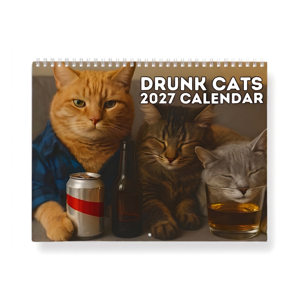 Drunk Cats Calendar artwork