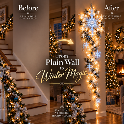🔥Last Day 49% OFF🔥❄️ Giant Snowflake Blizzard Trail™- Let the Snowstorm Glow Indoors