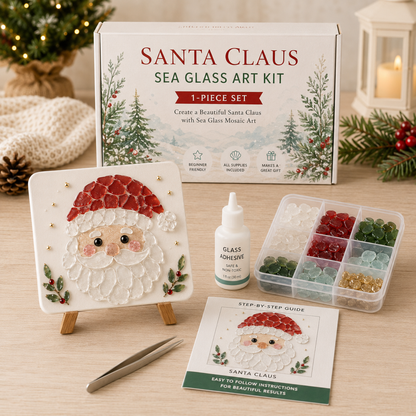 🎄 Christmas Sea Glass Art Kit