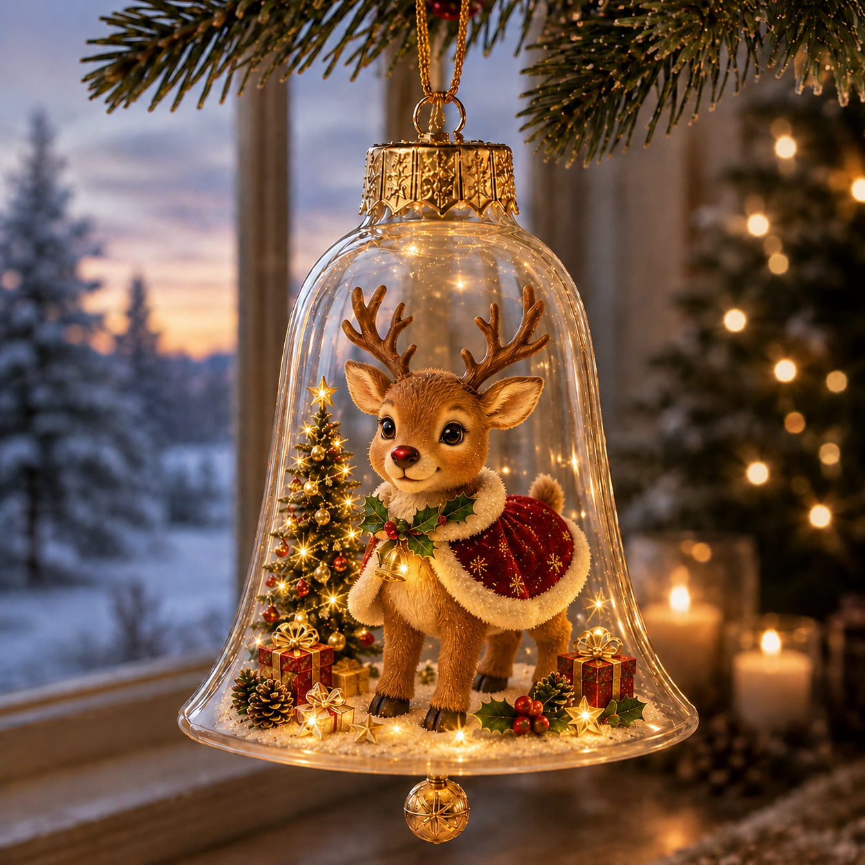 🔥 Limited Time 69% OFF🔔✨ Glowing Christmas Bell – A Magical Light-Up Holiday Decoration