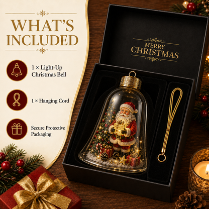 🔥 Limited Time 69% OFF🔔✨ Glowing Christmas Bell – A Magical Light-Up Holiday Decoration