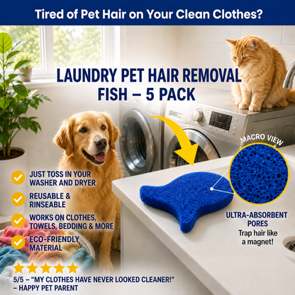 💦Laundry Pet Hair Removal FishS
