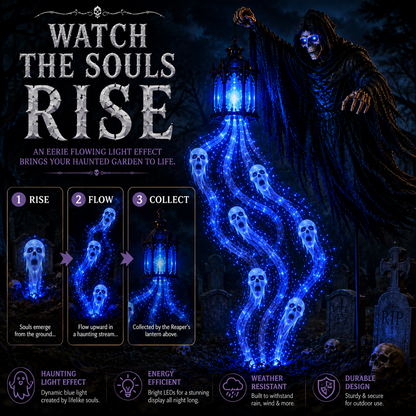 🎁Today 50% OFF🎁💀Halloween Soul Harvester Animated Garden Light