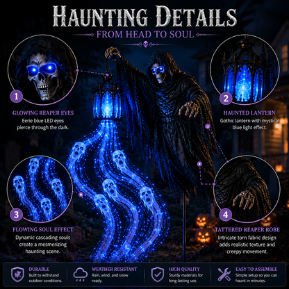 🎁Today 50% OFF🎁💀Halloween Soul Harvester Animated Garden Light