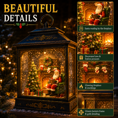 🎅 Santa’s Magical Fireplace Lantern-🎄 Bring the Magic of Christmas Home ✨