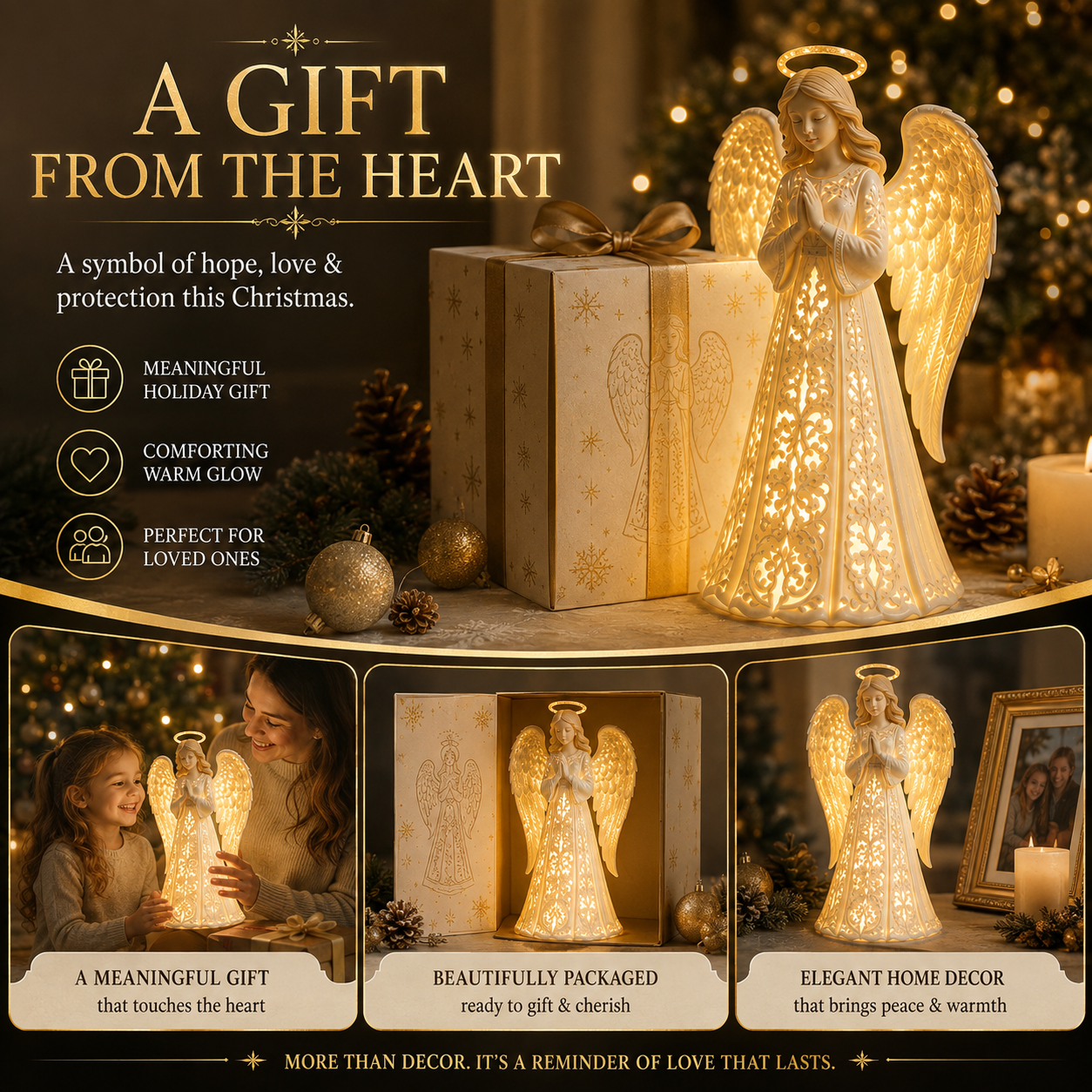 ✨ Angel Christmas Guardian Light – A Symbol of Hope, Love & Protection