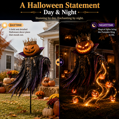 🎁HALLOWEEN SPECIAL • 49% OFF🎃Pumpkin King Awakening™ – Flowing LED Halloween Yard Light