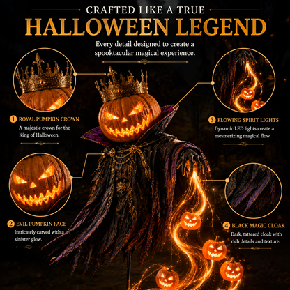 🎁HALLOWEEN SPECIAL • 49% OFF🎃Pumpkin King Awakening™ – Flowing LED Halloween Yard Light