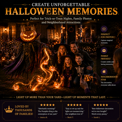 🎁HALLOWEEN SPECIAL • 49% OFF🎃Pumpkin King Awakening™ – Flowing LED Halloween Yard Light