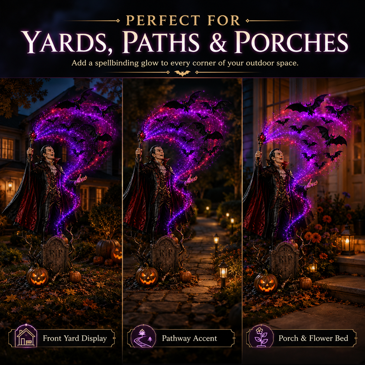 🎁Today 49% OFF🎁🦇Vampire Summoning Bats Garden Light