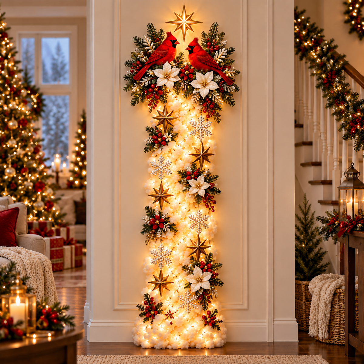✨ Christmas Blessing Trail Wall Light Collection – 6 Glowing Faith, Family & Freedom Designs