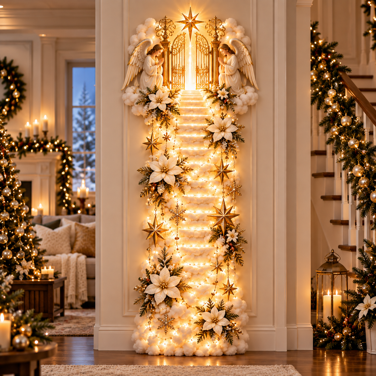 ✨ Christmas Blessing Trail Wall Light Collection – 6 Glowing Faith, Family & Freedom Designs