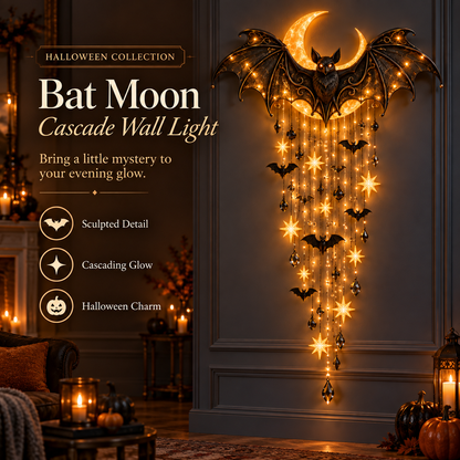 🎃 Halloween Cascade Wall Light – Sculpted Décor with a Warm, Magical Glow