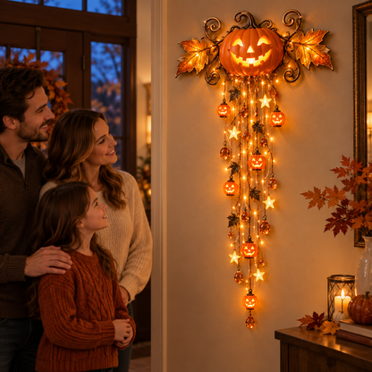 🎃 Halloween Cascade Wall Light – Sculpted Décor with a Warm, Magical Glow