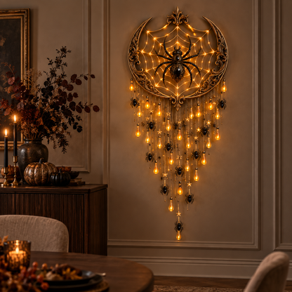 🎃 Halloween Cascade Wall Light – Sculpted Décor with a Warm, Magical Glow