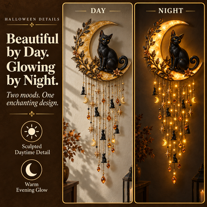 🎃 Halloween Cascade Wall Light – Sculpted Décor with a Warm, Magical Glow