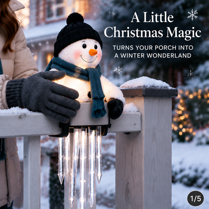 🥳50K+ SOLD!💞☃️WinterGlow Snowman Icicle Light Decor