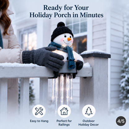 🥳50K+ SOLD!💞☃️WinterGlow Snowman Icicle Light Decor