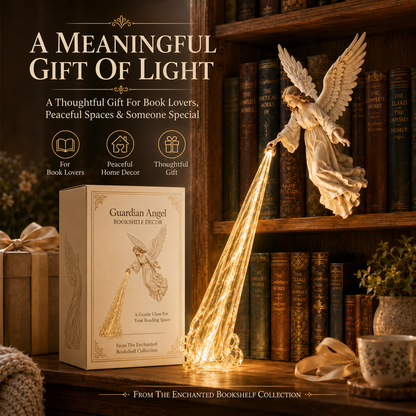 🕊️ Heavenly Guardian — Angel Beam Bookshelf Decor