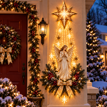 Angel Christmas Wall Light
