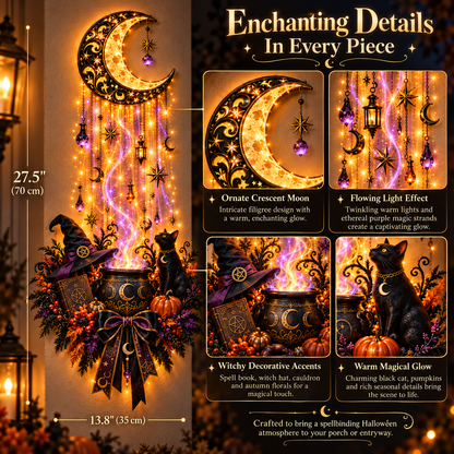 Witch’s Moonlight Brew Lighted Halloween Wall Decor