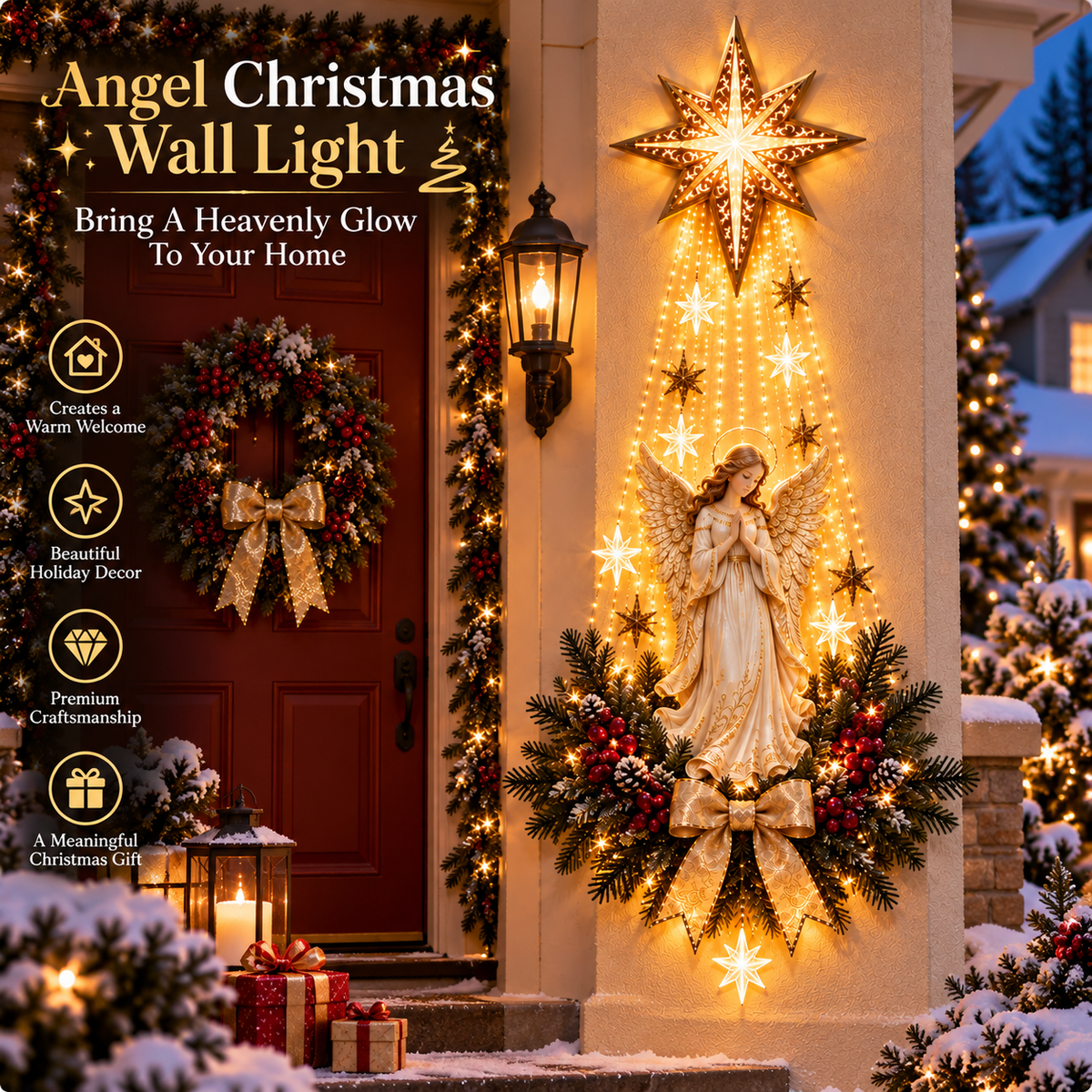 Angel Christmas Wall Light