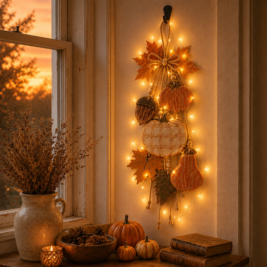 Rustic Harvest Wooden Door Hanger