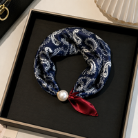 Navy Paisley