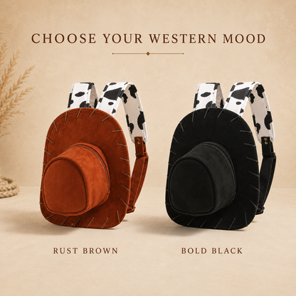🔥LAST DAY DEAL – Western Cowboy Hat-Shaped Backpack