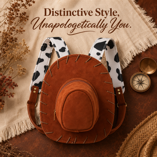 🔥LAST DAY DEAL – Western Cowboy Hat-Shaped Backpack