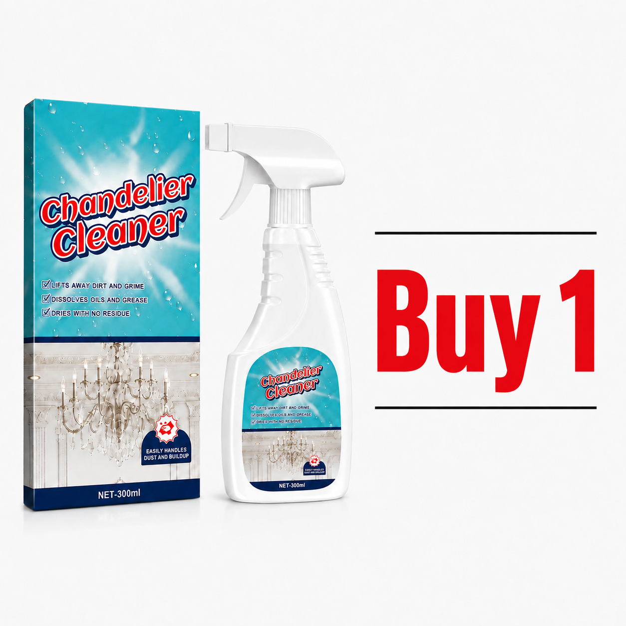 🔥 LAST DAY: Buy 2 Get 1 FREE — Powerful Chandelier Cleaner Spray