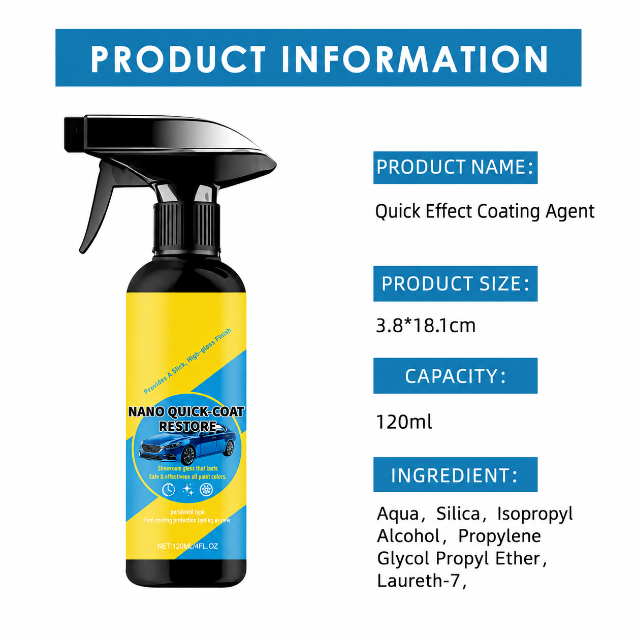 🔥 LAST DAY: Buy 2 Get 1 FREE — Automotive Nano Coating Spray