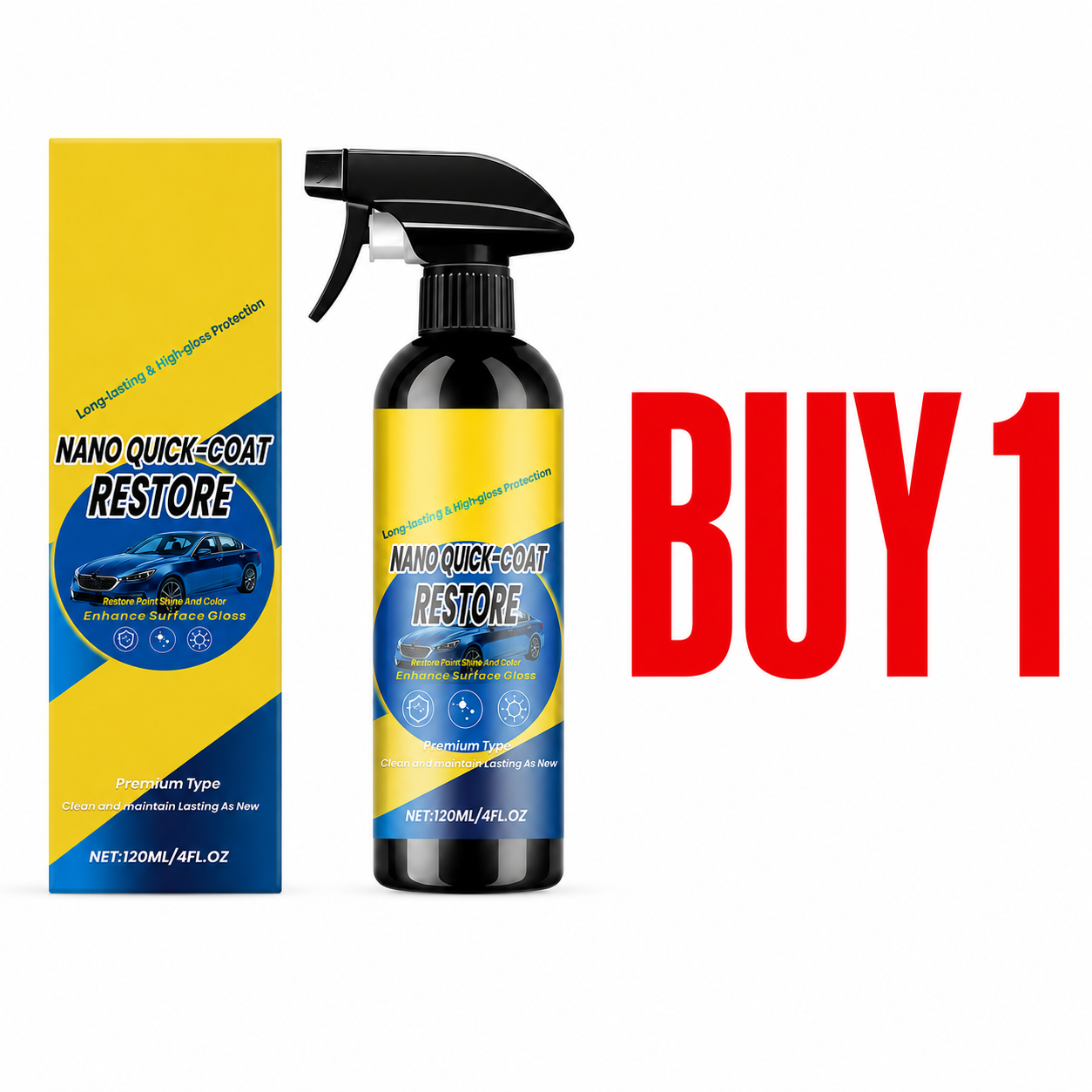 🔥 LAST DAY: Buy 2 Get 1 FREE — Automotive Nano Coating Spray
