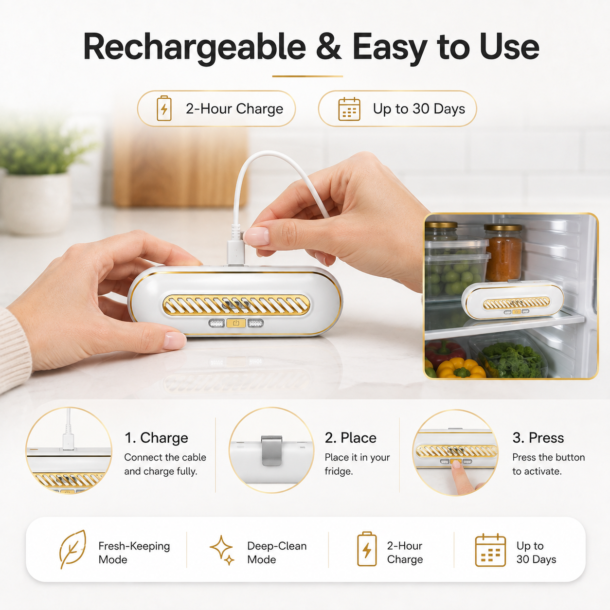 Rechargeable Portable Fridge Sterilizer