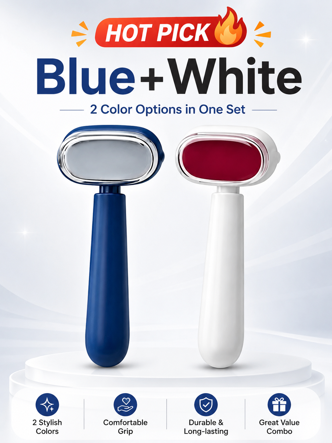 ✨ Beauty Care Pick Dual-Sided Foot Callus Remover with Stainless Steel Blade