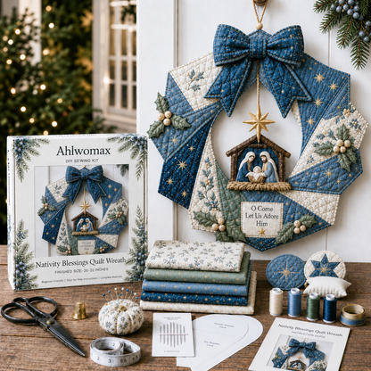 🔥LAST DAY 50% OFF - 🎄Christmas Fabric Wreath DIY Kit – A Keepsake You’ll Hang with Pride Year After Year💫