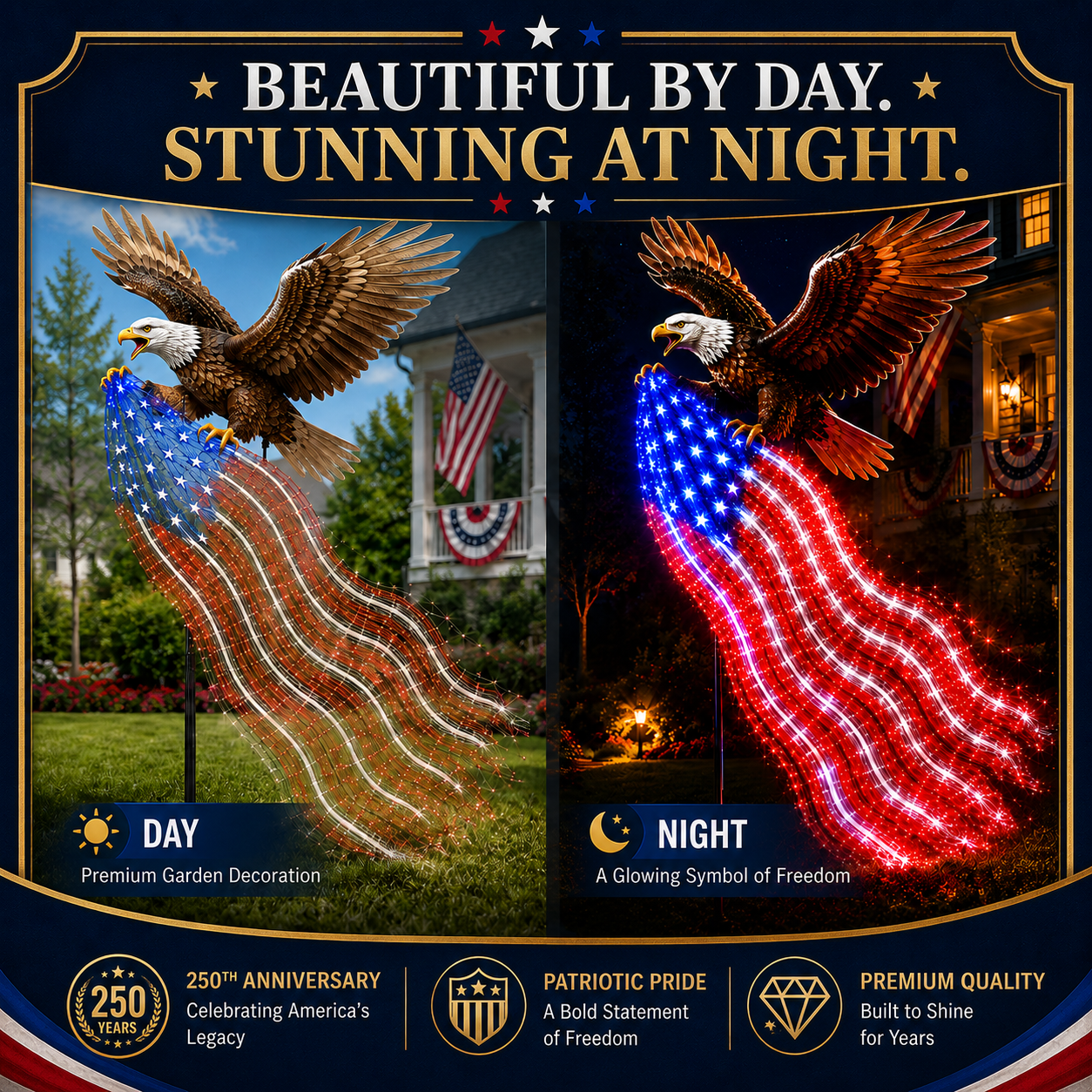 🇺🇸 250th Anniversary Sale - 50% OFF 🦅 Eagle of Freedom™ Solar Garden Light