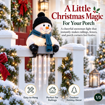 🥳50K+ SOLD!💞☃️WinterGlow Snowman Icicle Light Decor
