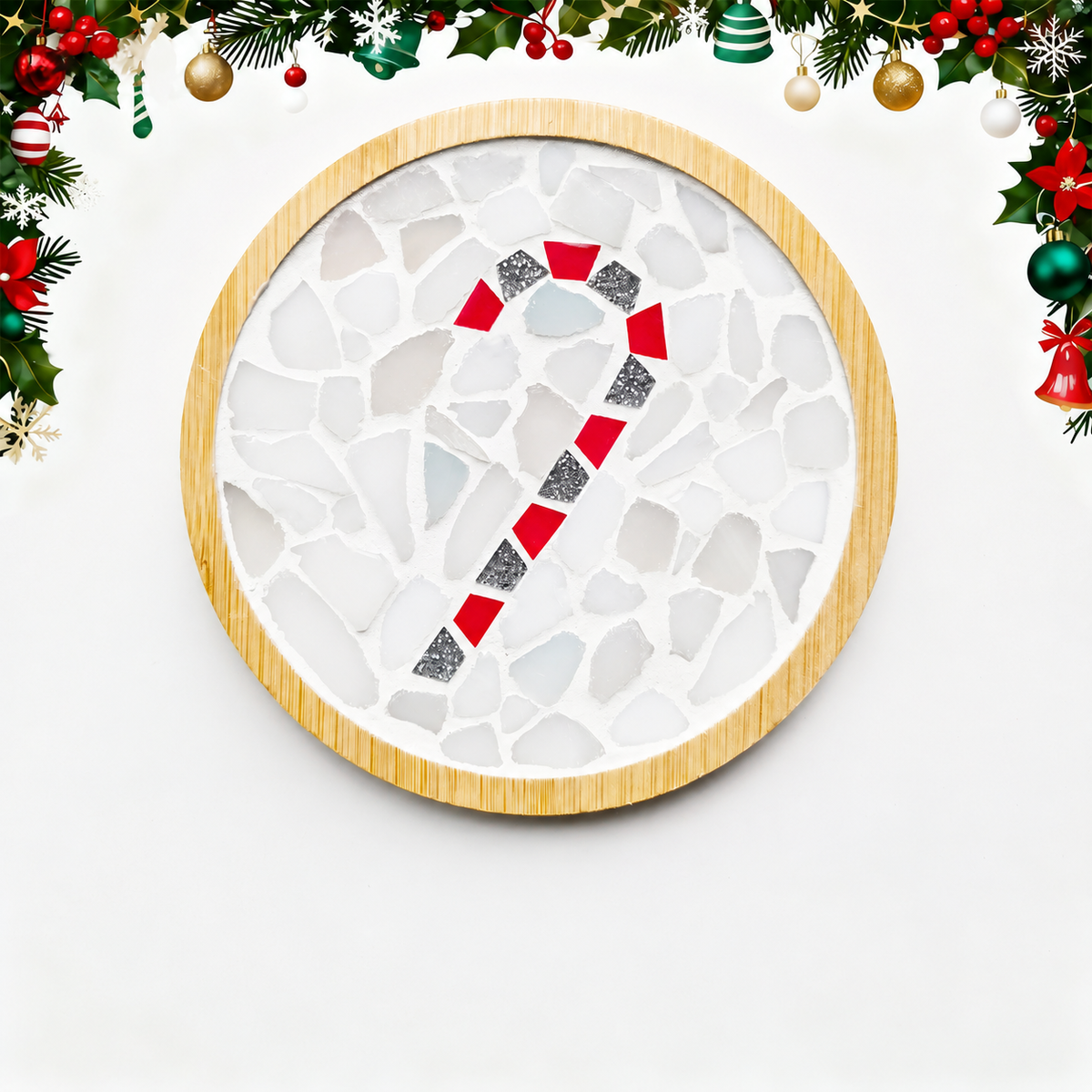 DIY Mosaic Christmas Coaster Kit