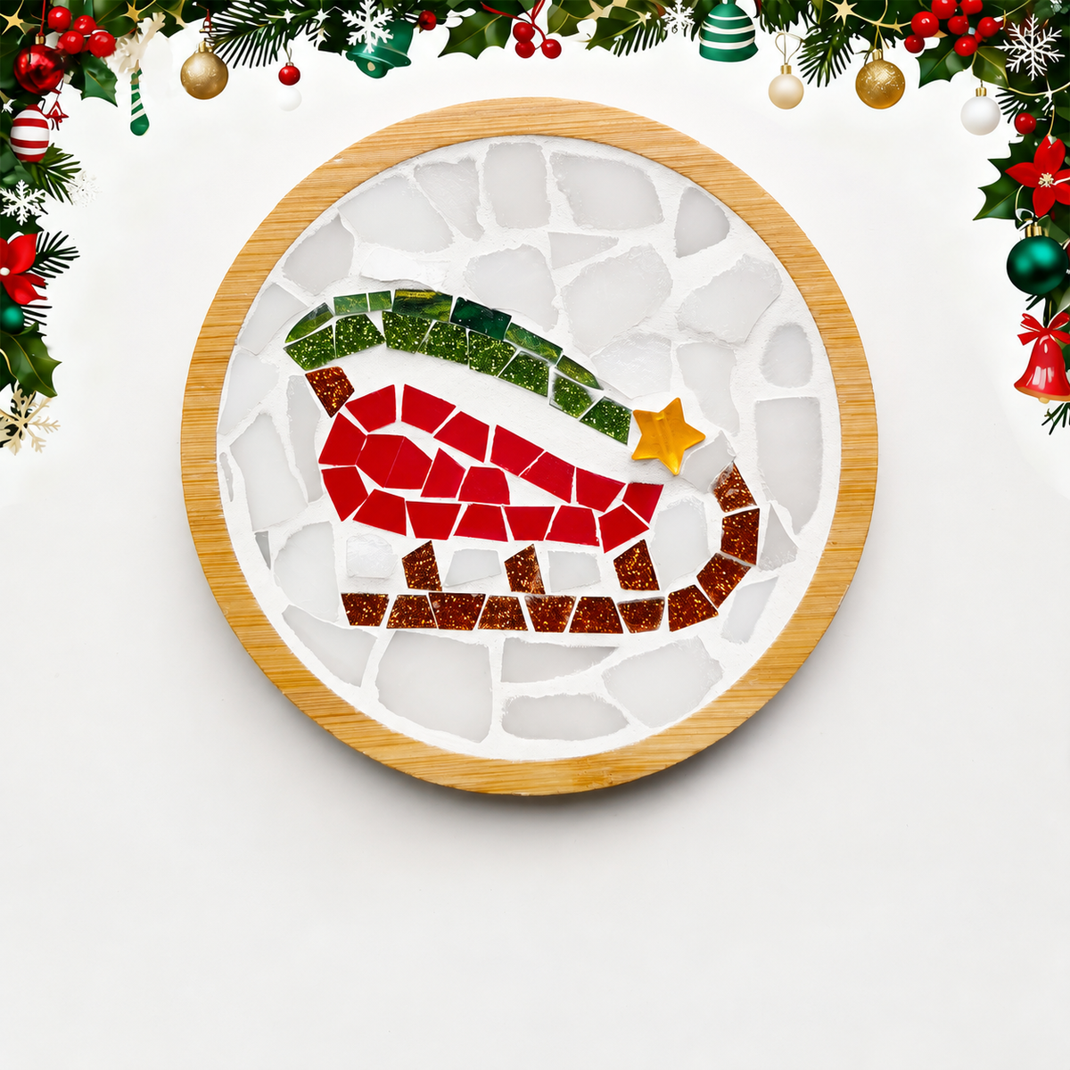 DIY Mosaic Christmas Coaster Kit