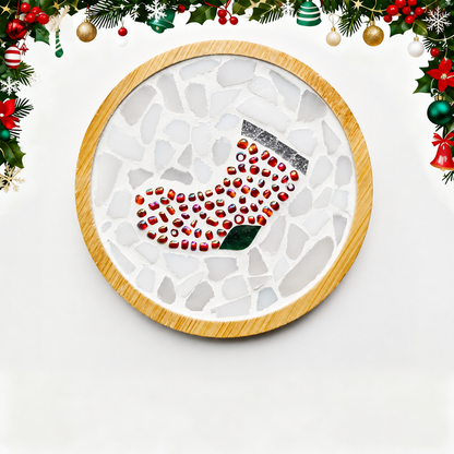 DIY Mosaic Christmas Coaster Kit