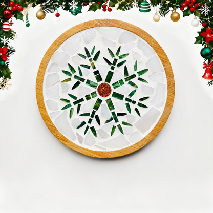 DIY Mosaic Christmas Coaster Kit