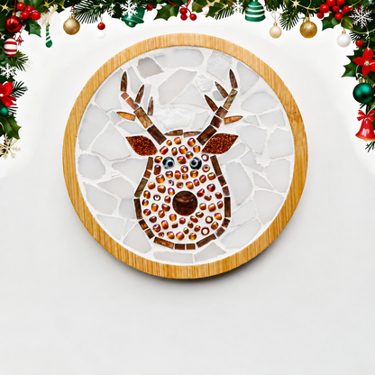 DIY Mosaic Christmas Coaster Kit