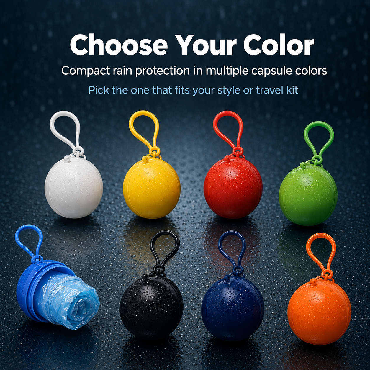 Pocket raincoat everyday emergency backup