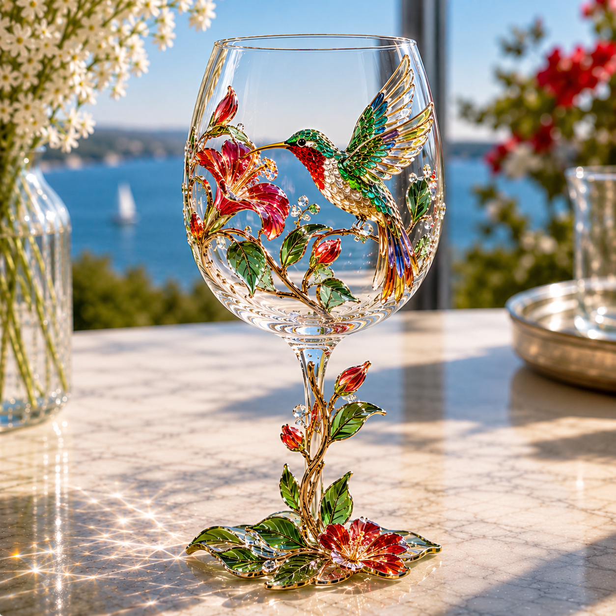 🔥Last Day 50% OFF🎁 3D Bird Wine Glass Collection Gift Box Set✨