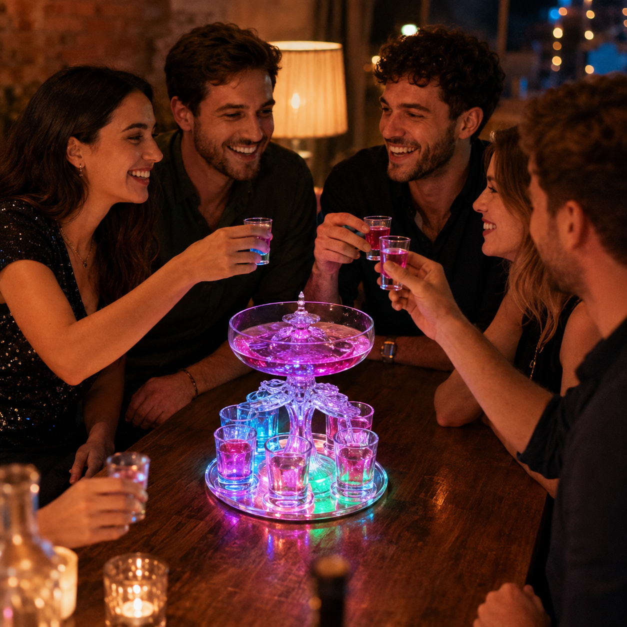 🔥40% OFF Today! 6-Shot Party Beverage Dispenser with Glasses