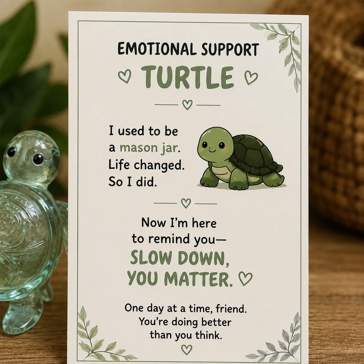 💌Emotional Support Animal Gift – A Tiny Companion with a Big Heart